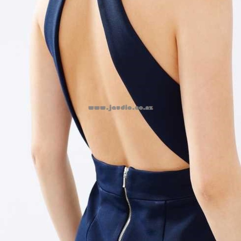 NICHOLAS Bandage Band Insert Dress in navy size 4 NWT